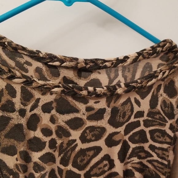 Cheetah print Shredded vest - Picture 4 of 8